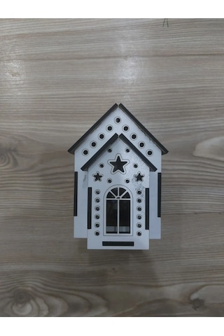 Lavanta Tasarım Işıklı Büyük Maket Ev 2 Beyaz