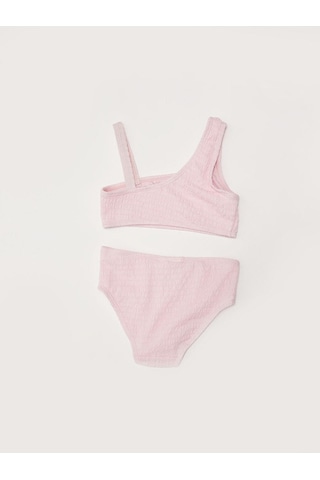 Deep Beach Dokulu Kumaş Kız Çocuk Bikini Takım 001