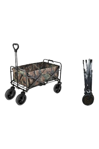 Katlanır Küçük Piknik Tatil Kamp Arabası Frenli, Geniş Tekerlek