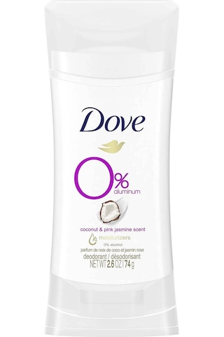 Dove Coconut & Pink Jasmine 0% Aluminum Kadın Roll-On Deodorant 74 G