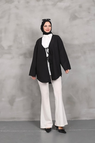Unika Boutique Önü Baglamalı Kimono 2 Li Pembe Lacivert Blackbonds Siyah