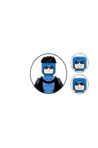 X-209 Süper Kahraman Yapı Oyuncak Figür Blue Suit İnvincible Mb0017 X-209 Süper Kahraman Yapı Oyuncak Figür Blue Suit İnvincible Mb0017