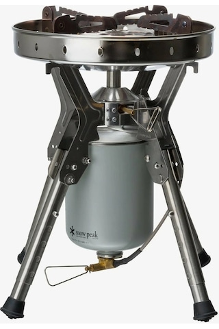 Snow Peak Gigapower Lı Stove Kamp Ocağı, Yüksek Güçlü, Katlanabilir, Igt Uyumlu Gri