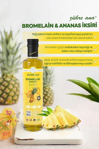 Zühre Anabromelain Ananas İçeren  Şurubu 350 ML
