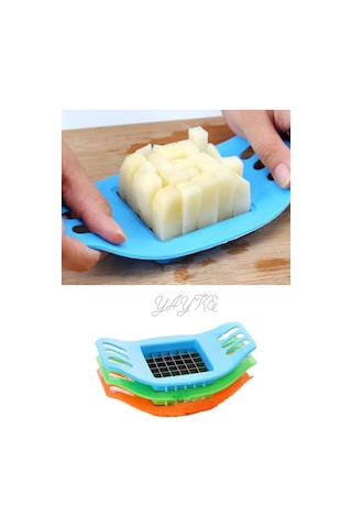 Yayke Paslanmaz Çelik Sebze Patates Dilimleme Kesici Karışık