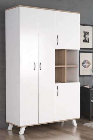 Ae-1065 Atlas 4 Kapaklı Çok Amaçlı Askılıklı Raflı Bölmeli Gardı