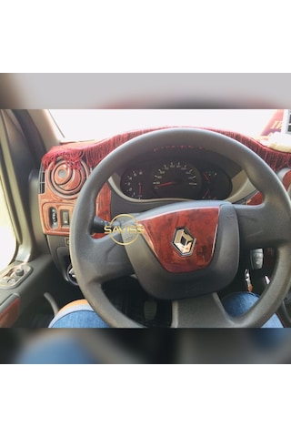 Renault Master 3 Özel Kalıp Full Set, Gül Desenli Maun,Torpido Trim Maun Kaplama, (Gül Desenli Maun)