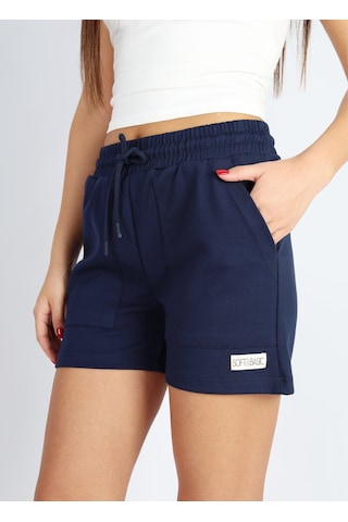 Soft&Basic Lacivert Modal Rahat Kumaş Şort Lacivert
