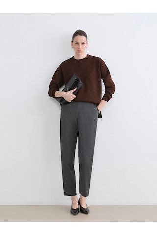 Lcw Grace Gri Beli Lastikli Kadın Pantolon