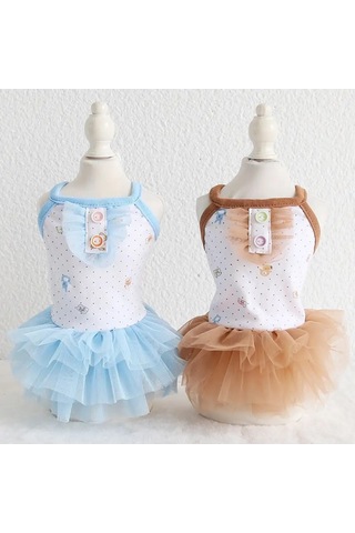 Best Golden Monkey Köpekler İçin Yazlık Jabotlu Elbise 165331365