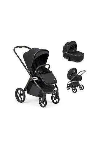 Bagi Heritage Portbebeli Set Bebek Arabası Black Black