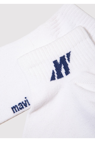 Mavi - Beyaz Patik Çorap 0911962-620 Beyaz