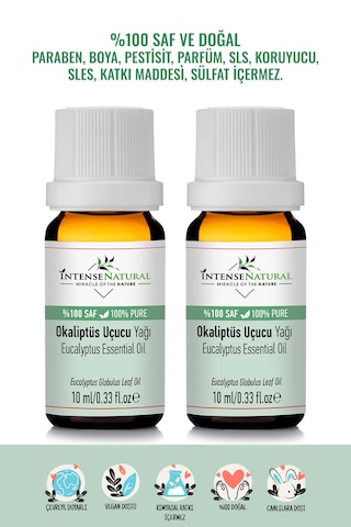 Intense Natural Okaliptüs Uçucu Yağı 2 x 10 ML