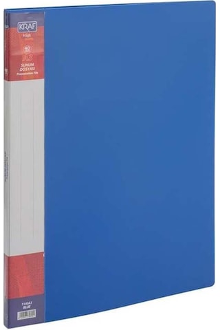Kraf 1140 A3 Mavi Sunum Dosyası 40'lı