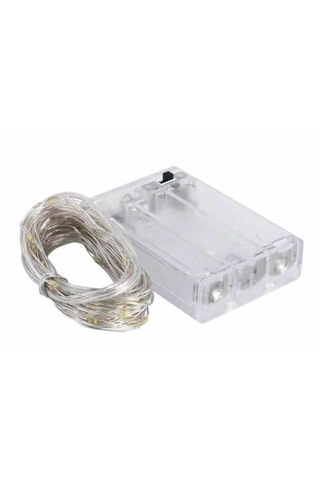 Peri Led Işık 10 Metre Bahçe Balkon Oda Ambiyans Aydınlatma Yılbaşı Ağacı Süsleri Doğum Günü Konsept Gün Işığı - Sarı