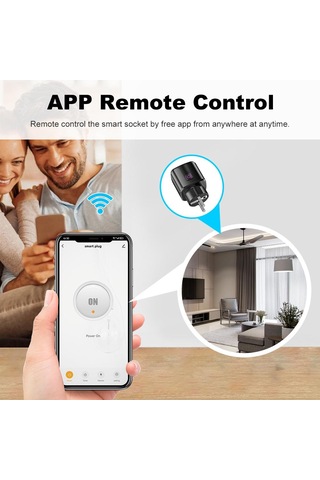 Tuya Akıllı Wifi Bluetooth Ab Fişi 20a Soket Güç İzleme Zamanlayıcı Çıkış Çocuk Kilidi Google Home Alice Smartthings Alexa Siyah