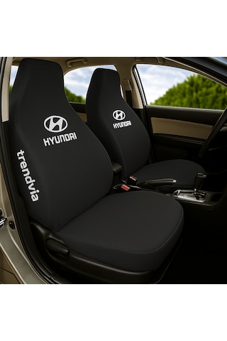 Hyundai Uyumlu Siyah Oto Koltuk Kılıfı Ön Arka Servis Tipi