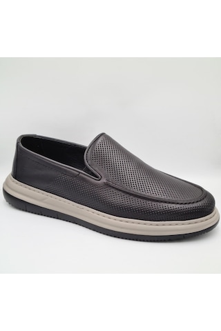 Greyder 64696 Siyah Hakiki Deri Erkek Casual Comfort Ayakkabı Siyah