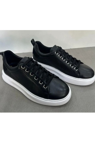 Scatto Erkek Deri Sneaker Siyah