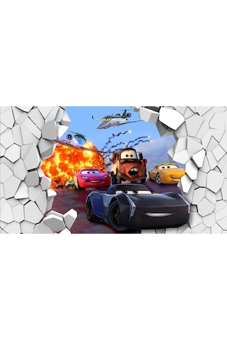 Şimşek Mcqueen Çocuk Odası Duvar Kağıdı (397455509)