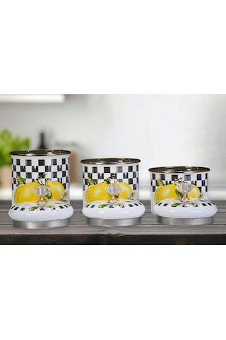 Lemon Emaye Baharatlık Seti ---