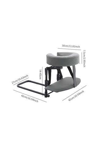 Anatomik Yüz Yastığı, Rahat Açı İçin Ayarlanabilir Taban, El Desteği Ve Ergonomik Yastık İle Ev İçin Whtkoph Masaj Seti, Dayanıklı, Açık Gri