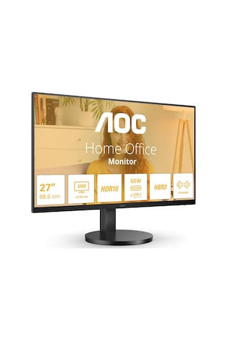 Aoc 27" U27b3cf 4ms 60hz Usb Uhd Ips Type-c 4k Adaptive-sync Monitör