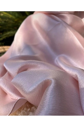 Gesshop Kadın Abiye Janjan Şal Pudra Pembe