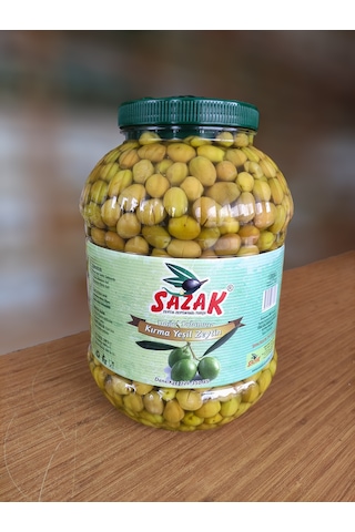 Sazak Yeşil Kırma Zeytin Pet  321 -350 XS Kalibre Yeni Sezon  5 L