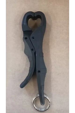 Springsun Dayanıklı Nylon Cam Elyaf Kilitli Ağızlı Balık Tutucu - Multifonksiyonel Luya Kancası, Hafif Ve Güçlü Büyük Balık Kontrolü Siyah