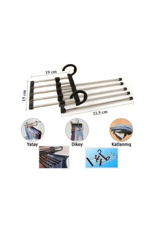 Hareketli Pantolon Askılığı 5 İn 1-9083939376690hkn