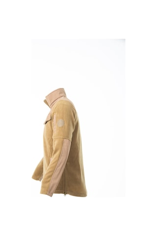 Karcamp 5 Cepli Cep Kapaklı Unisex Polar Mont Ceket Bej