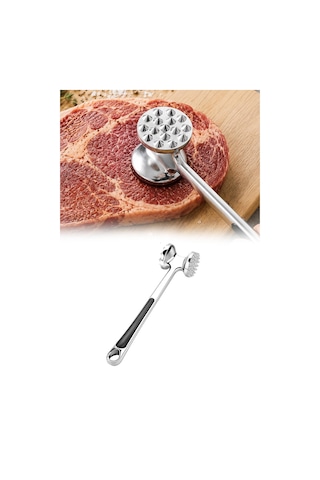 Döküm Et Dövücü Çift Taraflı Dayanıklı Alüminyum Gövde Et Yumuşatma Tokmağı Ergonomik Saplı Pratik Ve Sağlam Et Tokmağı Mutfakta Et Hazırlığı İçin İdeal Mutfak Aleti Diğer