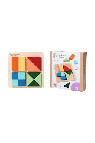 Eichhorn Montessori Ahşap Şekil Bulmaca Puzzle