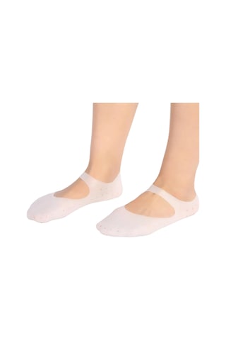 Akestoria Med Ayak Bakım Çorabı Yumuşak Silikon Patik Çorap 2'li Fc-031 M