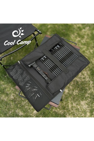 Fosenze Coolcamp Kamp Çadır Tente Aksesuar Seti: Çivi, Çekiç Ve Siyah Depolama Çantası - Dış Mekan Aktivitesi Gereçleri Çok Renkli