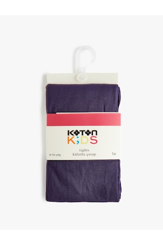 Koton Basic Külotlu Çorap Mürdüm 6wkg80138aa Mor