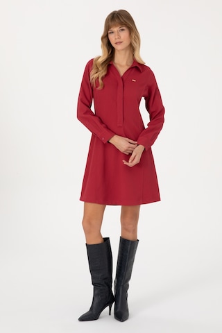 U.s. Polo Assn. Kadın Elbise Dokuma 50316609-vr104 Koyu Frambuaz/dark Raspberry