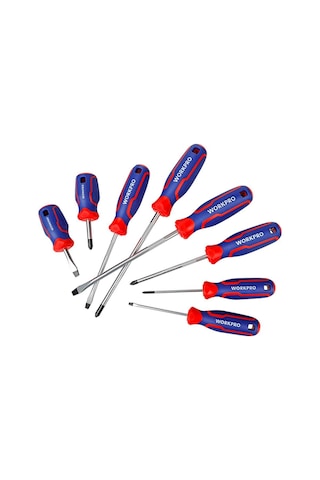 Workpro Wp200505 8 Parça Profesyonel Cr-v Manyetik Tornavida Seti Fr Wp200505