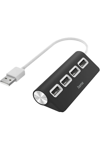Hama Usb Hub, 4 Ports, Usb 2.0, 480 Mbit/s,