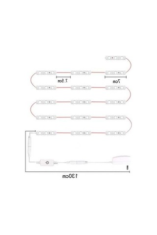 Besthome1 16 Led Dokunmatik Ayna Işığı - Parlaklık Ayarlı, Usb Beslemeli, Banyo/ev Dekorasyonu, Göz Koruyucu Soft Işık, Kolay K Beyaz