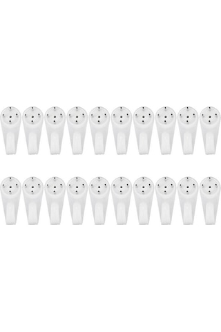 Dancemonkey Adet Beyaz Plastik Kare Kanca Küçük Askısı Banyo 4 Pin M Kullanın Gümüş Altın