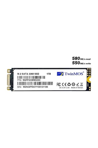 Twinmos NGFFGGBM2280 1 TB 580/550 MB/S M.2 2280 SATA 3 SSD