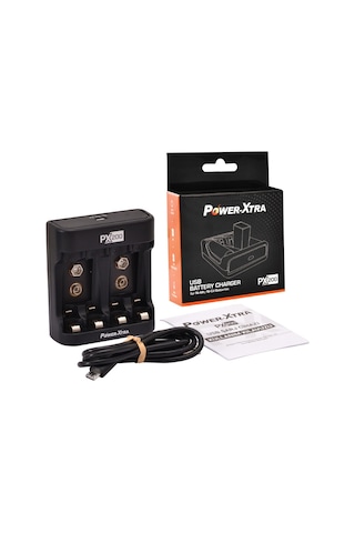 Power Xtra Px200 Şarj Cihazı Varta 2100 Mah Şarjlı Kalem Pil 4'Lü