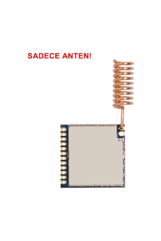 868mhz Helical Yay Anten 2.15dbi Kazanç Rf Haberleşme Kablosuz İletişim Lehimlenebilir Tip Bakır