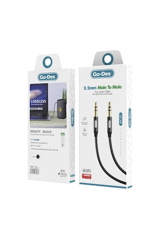 Go Des Gac-227 Aux Audio 3.5mm Ses Kablosu Siyah