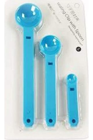 River World 3'lü Paket Ölçme Kaşıklı Poşet Klipsi Renkli