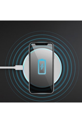 Polosmart PSM87 Kablosuz Masaüstü Şarj Cihazı 10W Beyaz