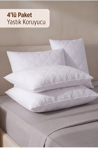 Formeya Kapitone Yastık Koruyucu Alez 4 Adet 50X70