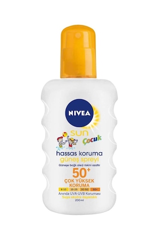 Hassas Koruma Güneş Spreyi Nivea Sun Çocuk Spf50 200ml